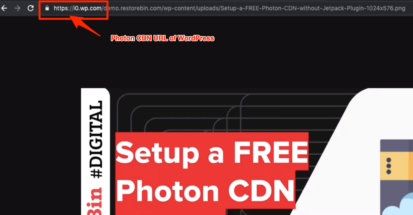 Photon CDN URL of WordPress Image Uploaded