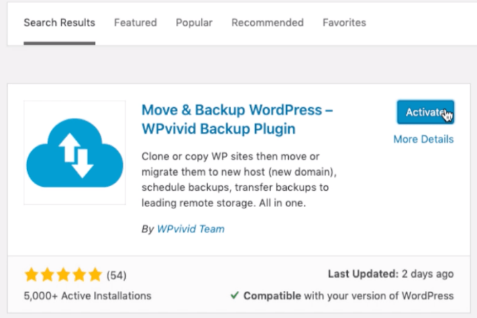 Free off-site Remote Backup for WordPress with WPvivid Plugin 1
