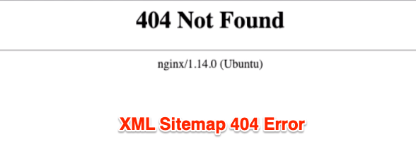 XML Sitemap 404 Error