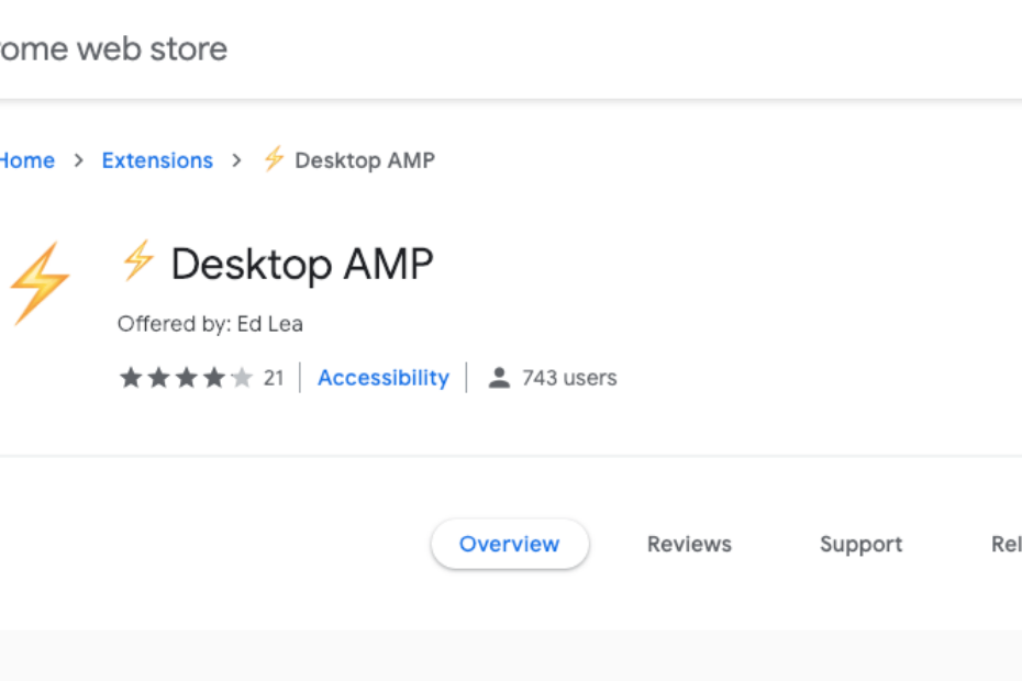 AMP Desktop: automatically load AMP pages on desktop browser 2